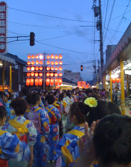 Lining up, getting ready to dance