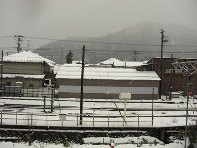 Sometimes I couldn't even see the mountain through the snow...